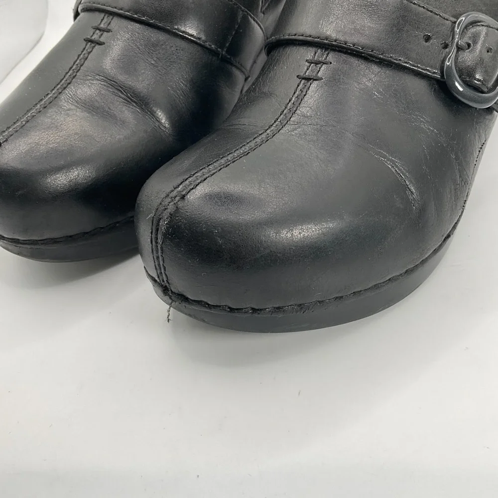 Dansko Tamara Leather Buckle Monk Strap Clog Slip-On Comfort Occupational EU 38 - Picture 11 of 12